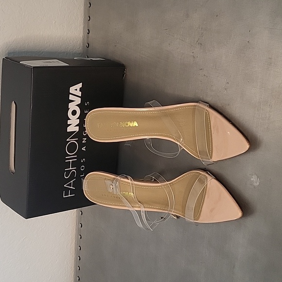 Fashion Nova Shoes Clear Strap Heels Poshmark
